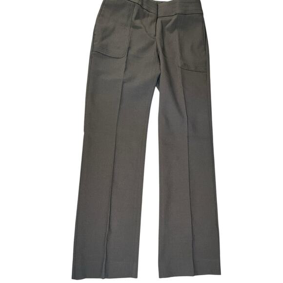 Loft Chino Pants Olive Green No Size Great Condition Pockets Thick Waist Band - Picture 4 of 11